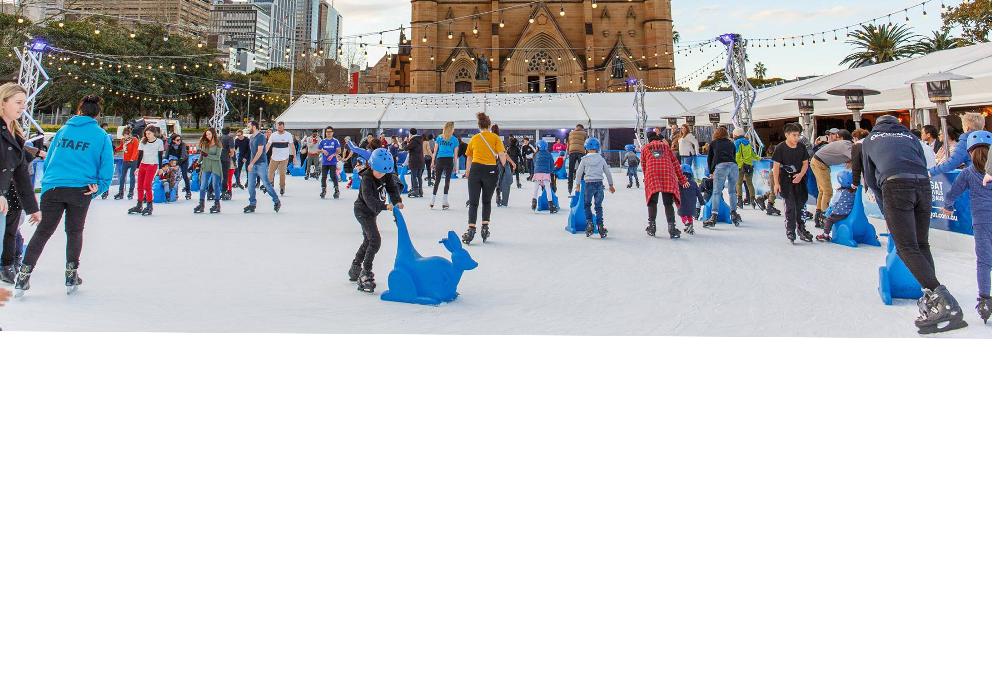 Skating at Cathedral Square